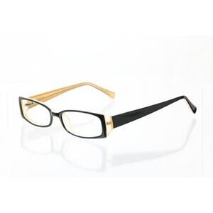 Enhance 3709 Onyx/Bone 51-16-140mm Eyeglasses FRAMES ONLY - GOOD CONDITION